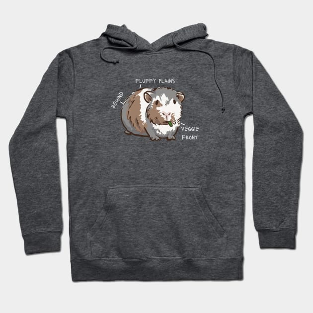 Anatomy Of A Guinea Pig With Funny Labels Hoodie by CentipedeWorks